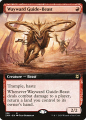 Wayward Guide-Beast (Extended Art) [Zendikar Rising] | Good Games Cannington