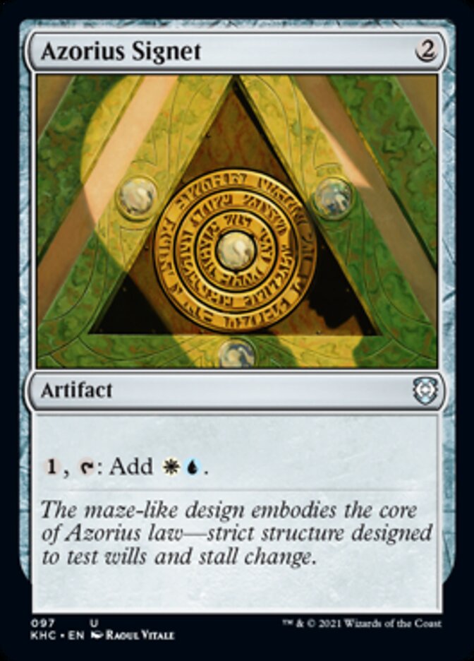 Azorius Signet [Kaldheim Commander] | Good Games Cannington