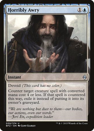 Horribly Awry [Battle for Zendikar] | Good Games Cannington