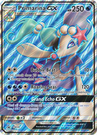 Primarina GX (SM39) (Jumbo Card) [Sun & Moon: Black Star Promos] | Good Games Cannington