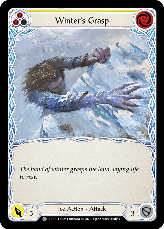 Winter's Grasp (Yellow) [ELE161] (Tales of Aria)  1st Edition Normal | Good Games Cannington