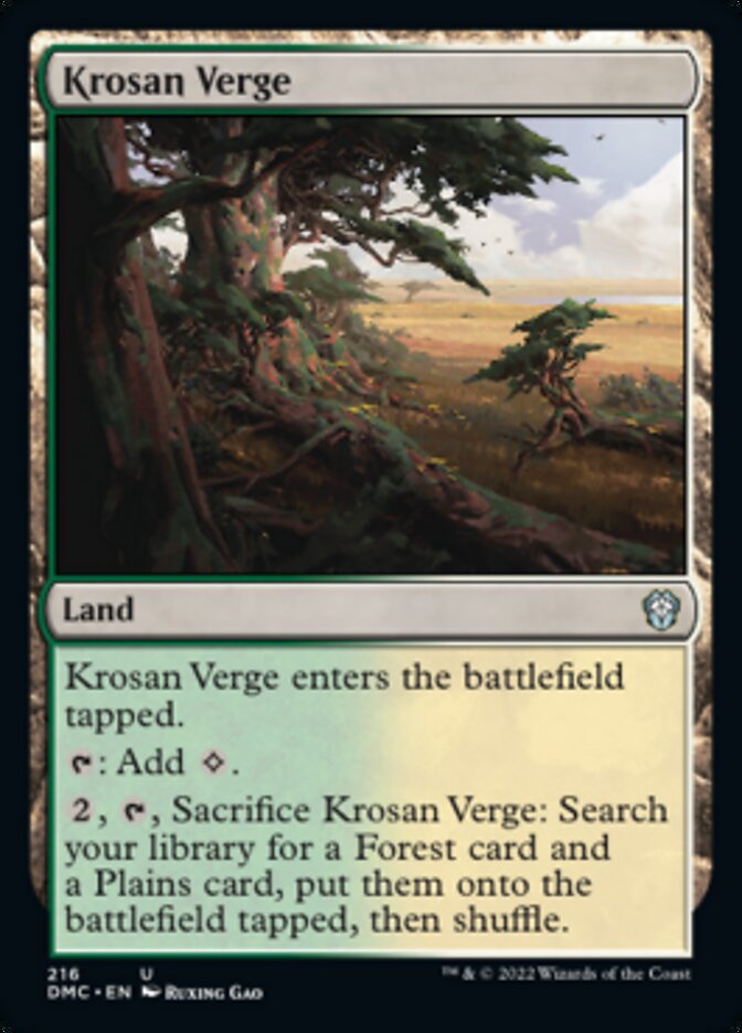 Krosan Verge [Dominaria United Commander] | Good Games Cannington