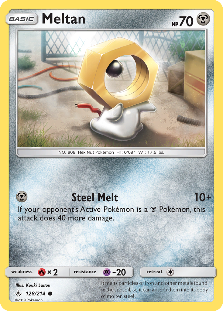 Meltan (128/214) [Sun & Moon: Unbroken Bonds] | Good Games Cannington