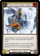Flock of the Feather Walkers (Yellow) [U-WTR183] (Welcome to Rathe Unlimited)  Unlimited Rainbow Foil | Good Games Cannington