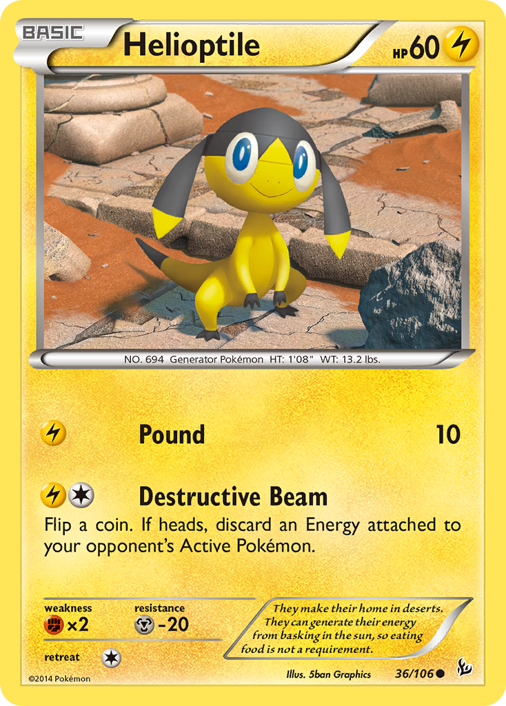 Helioptile (36/106) [XY: Flashfire] | Good Games Cannington