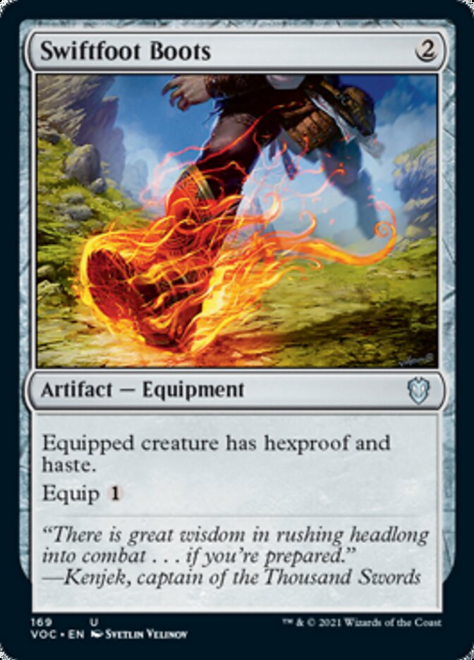 Swiftfoot Boots [Innistrad: Crimson Vow Commander] | Good Games Cannington