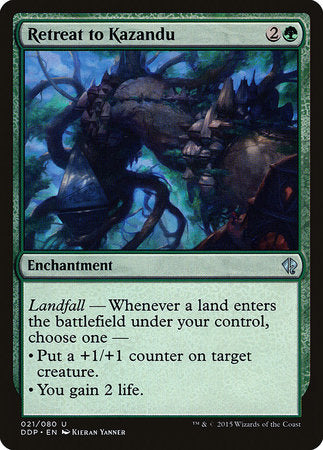 Retreat to Kazandu [Duel Decks: Zendikar vs. Eldrazi] | Good Games Cannington