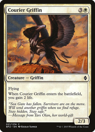 Courier Griffin [Battle for Zendikar] | Good Games Cannington