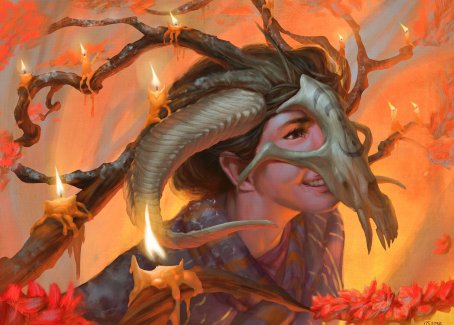Hedgewitch's Mask Art Card [Innistrad: Midnight Hunt Art Series] | Good Games Cannington