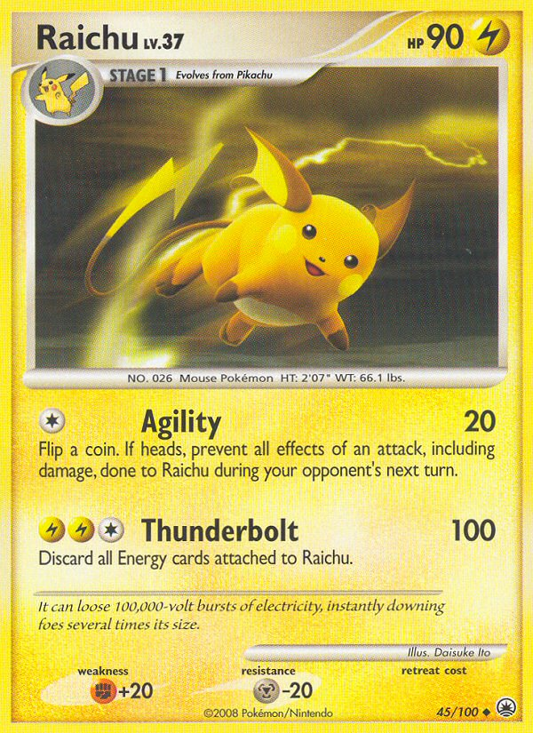 Raichu (45/100) [Diamond & Pearl: Majestic Dawn] | Good Games Cannington