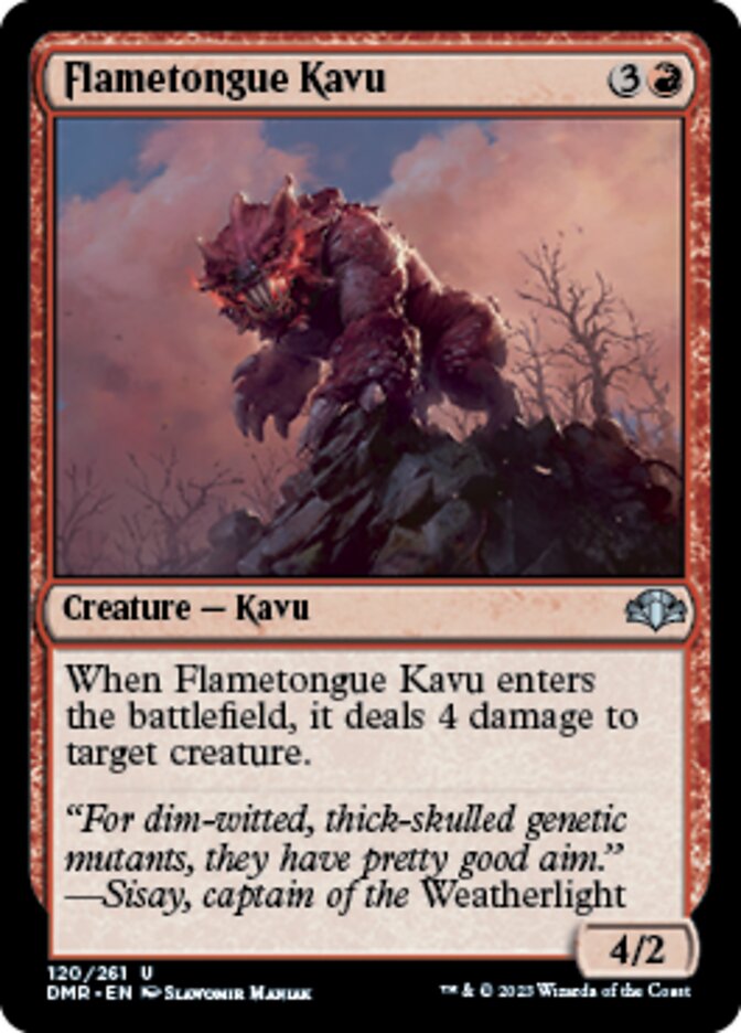 Flametongue Kavu [Dominaria Remastered] | Good Games Cannington