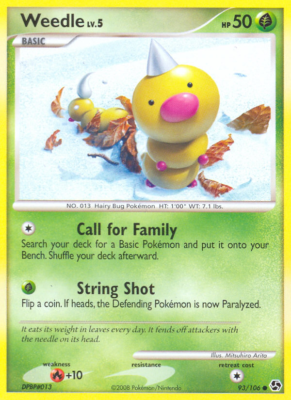 Weedle (93/106) [Diamond & Pearl: Great Encounters] | Good Games Cannington