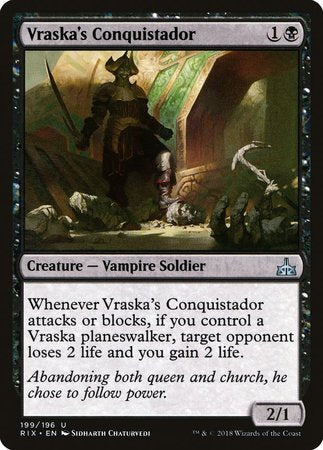 Vraska's Conquistador [Rivals of Ixalan] | Good Games Cannington