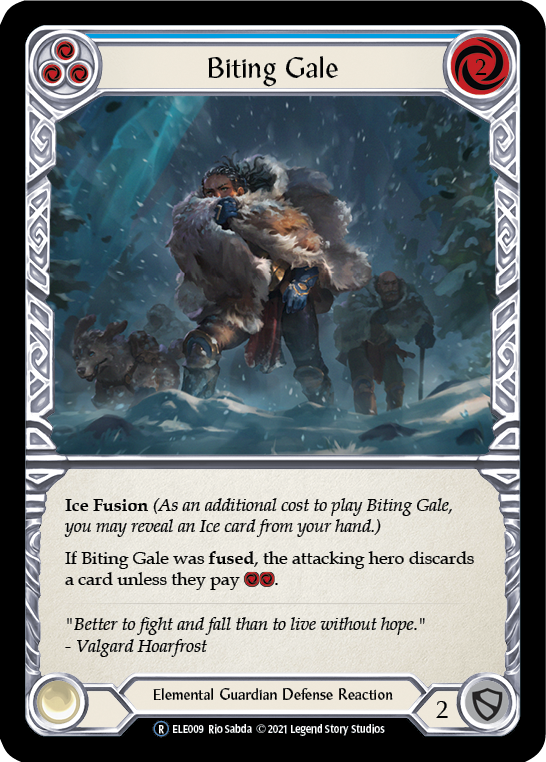 Biting Gale (Blue) [U-ELE009] Unlimited Normal | Good Games Cannington