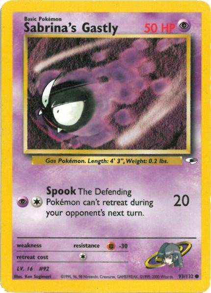 Sabrina's Gastly (93/132) [Gym Heroes Unlimited] | Good Games Cannington