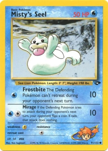 Misty's Seel (91/132) [Gym Challenge Unlimited] | Good Games Cannington