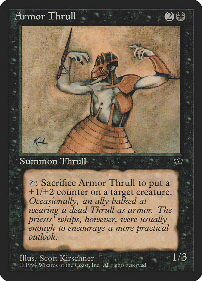 Armor Thrull (Scott Kirschner) [Fallen Empires] | Good Games Cannington