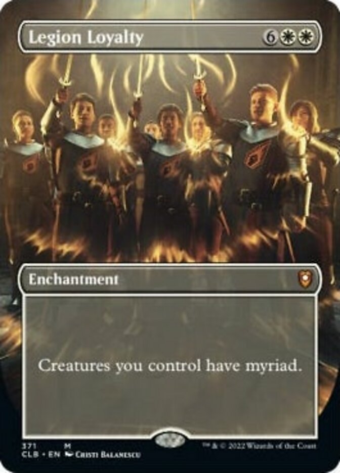 Legion Loyalty (Borderless Alternate Art) [Commander Legends: Battle for Baldur's Gate] | Good Games Cannington