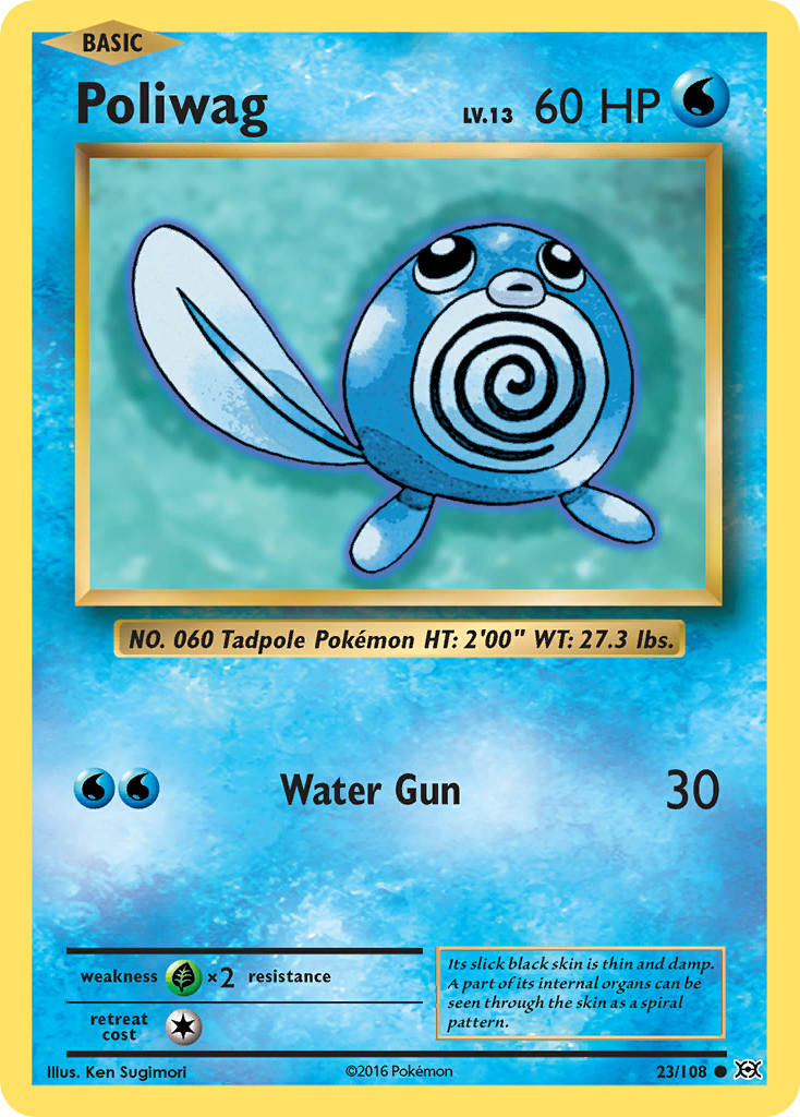 Poliwag (23/108) [XY: Evolutions] | Good Games Cannington