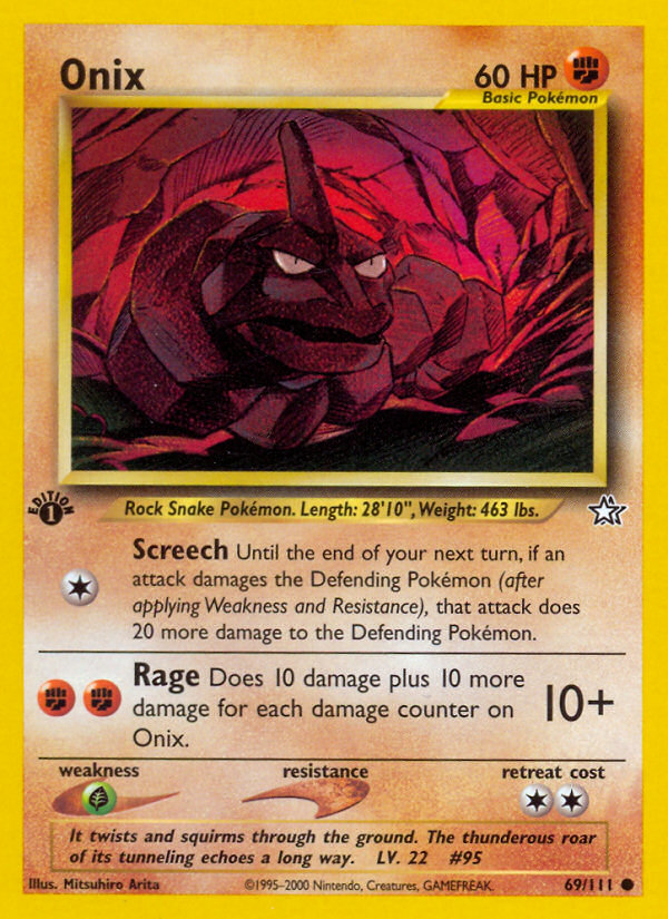 Onix (69/111) [Neo Genesis 1st Edition] | Good Games Cannington