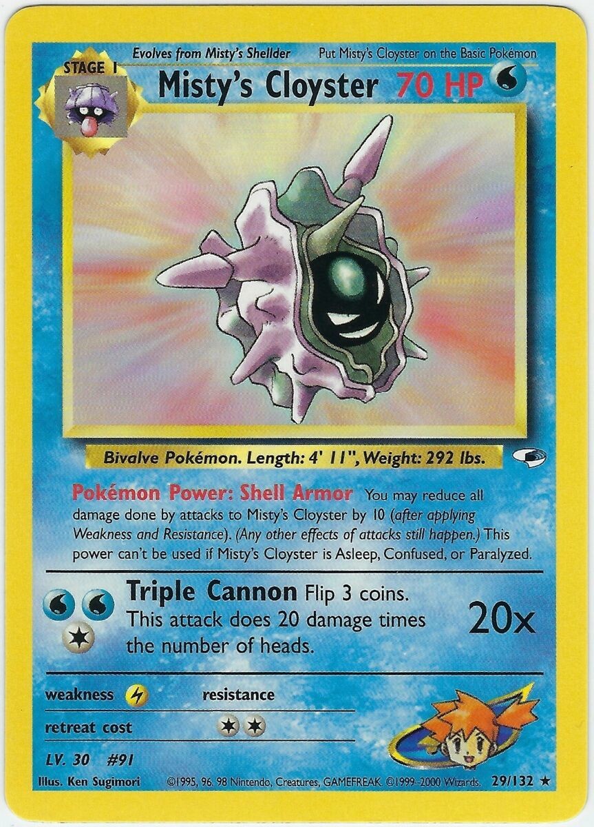 Misty's Cloyster (29/132) [Gym Heroes Unlimited] | Good Games Cannington