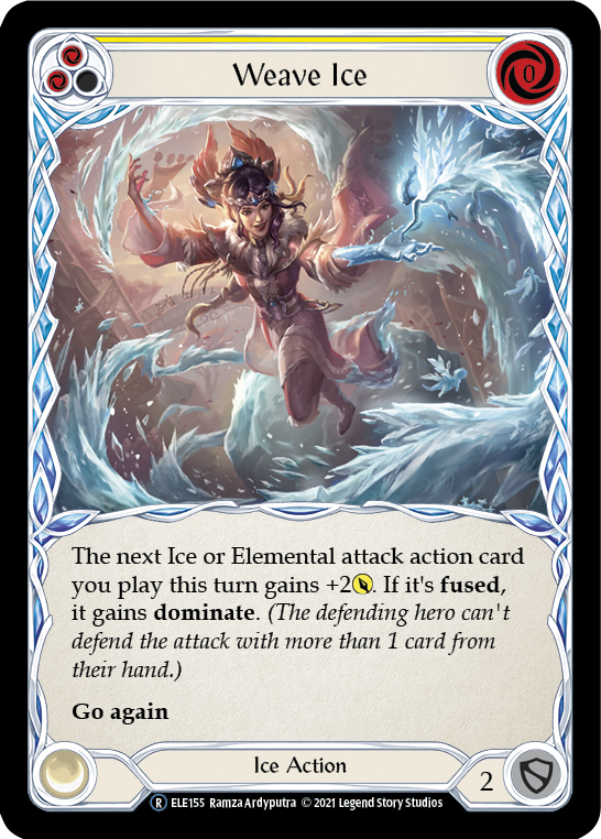 Weave Ice (Yellow) [U-ELE155] Unlimited Rainbow Foil | Good Games Cannington