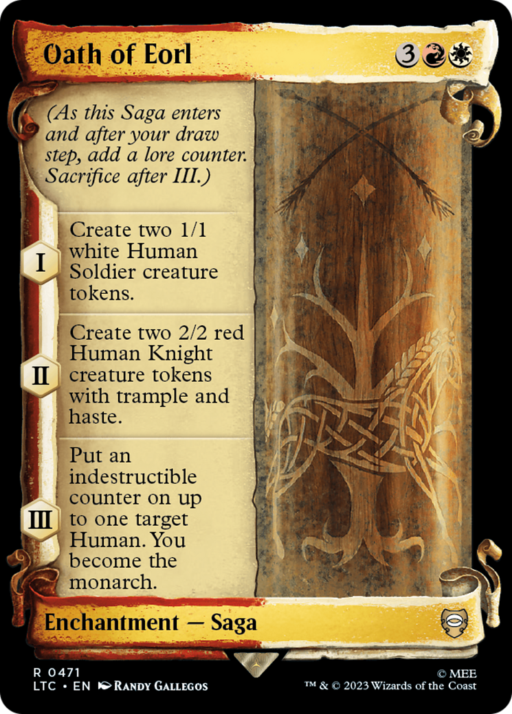 Oath of Eorl [The Lord of the Rings: Tales of Middle-Earth Commander Showcase Scrolls] | Good Games Cannington