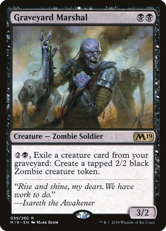 Graveyard Marshal [Core Set 2019] | Good Games Cannington