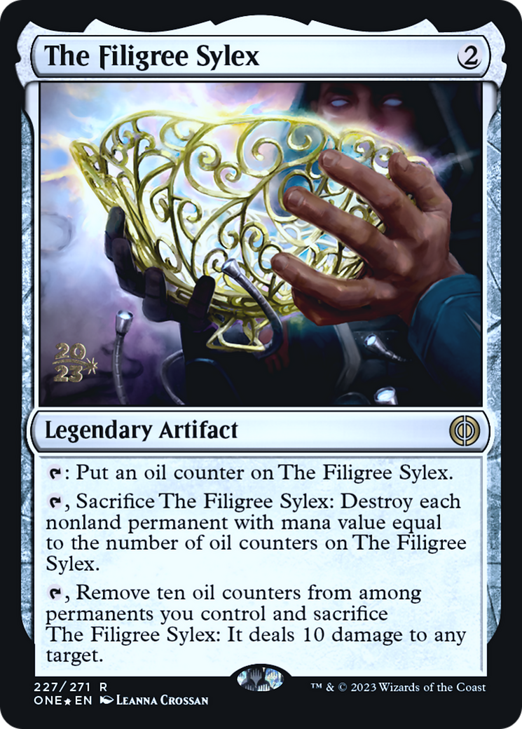 The Filigree Sylex [Phyrexia: All Will Be One Prerelease Promos] | Good Games Cannington