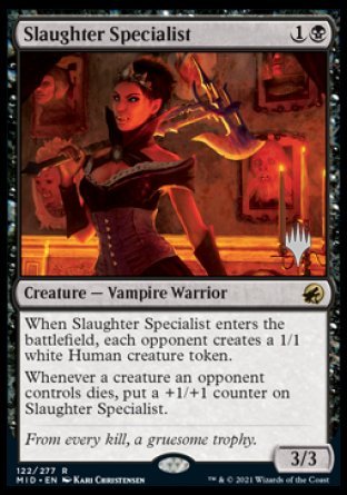 Slaughter Specialist (Promo Pack) [Innistrad: Midnight Hunt Promos] | Good Games Cannington