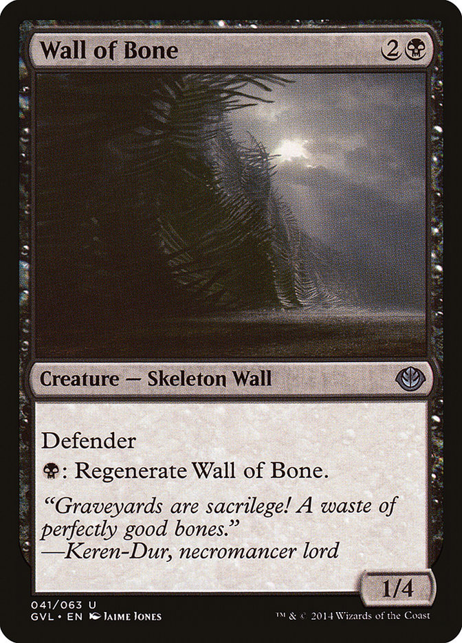 Wall of Bone (Garruk vs. Liliana) [Duel Decks Anthology] | Good Games Cannington