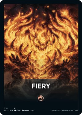 Fiery Theme Card [Jumpstart 2022 Front Cards] | Good Games Cannington