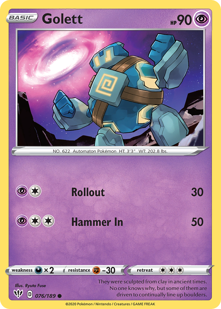 Golett (076/189) [Sword & Shield: Darkness Ablaze] | Good Games Cannington