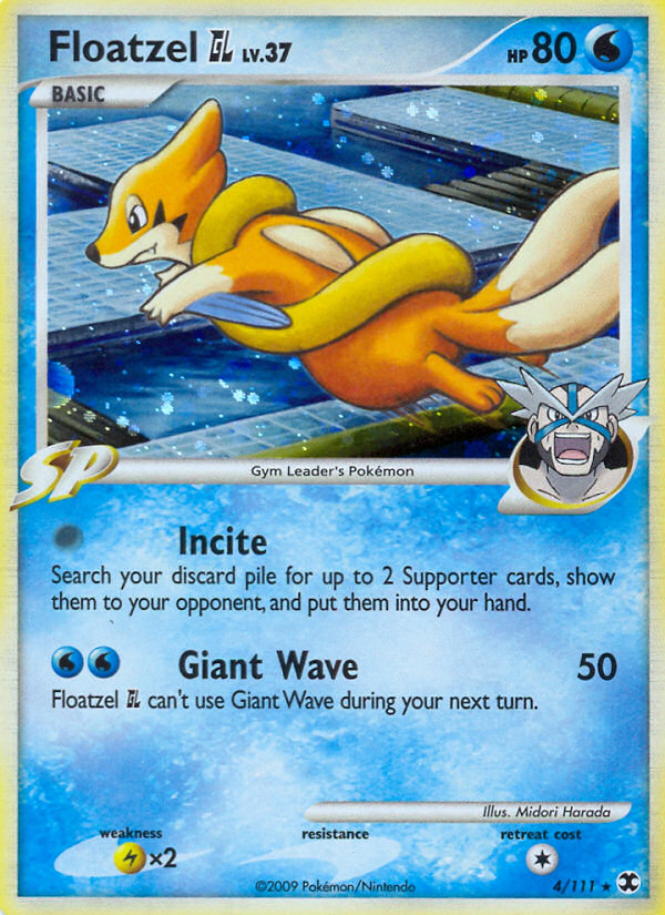 Floatzel GL (4/111) [Platinum: Rising Rivals] | Good Games Cannington