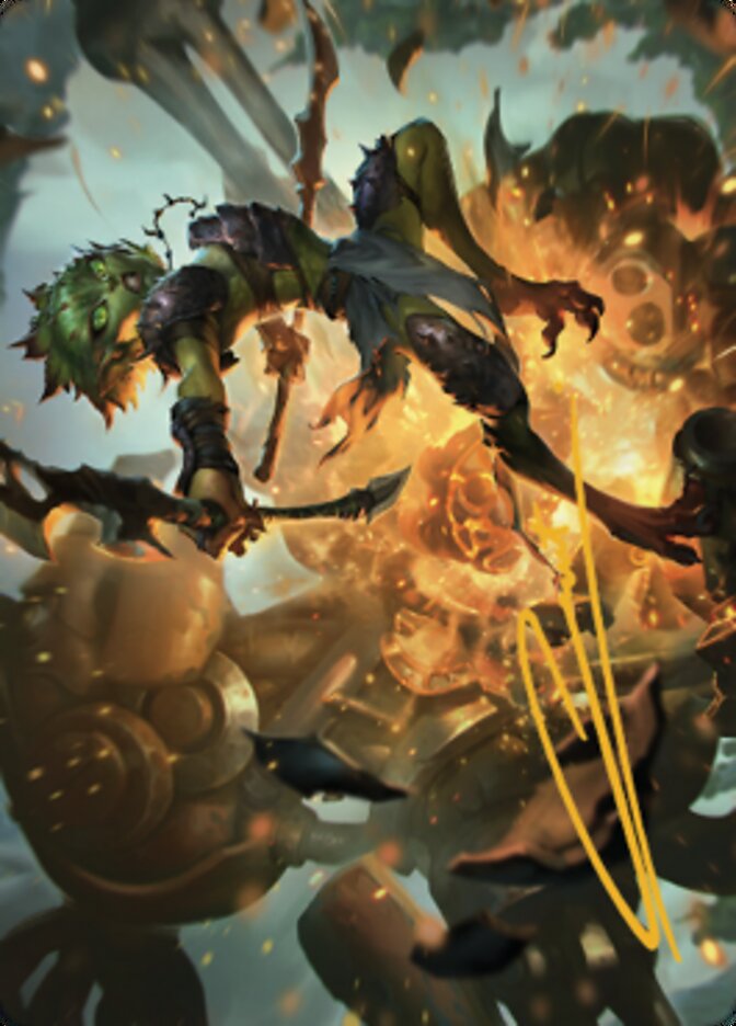 Argothian Sprite Art Card (Gold-Stamped Signature) [The Brothers' War Art Series] | Good Games Cannington