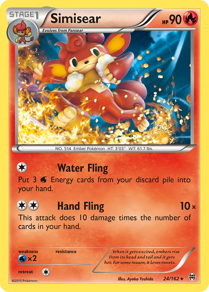 Simisear (24/162) [XY: BREAKthrough] | Good Games Cannington