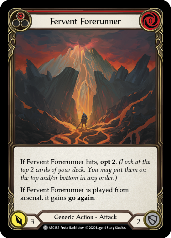 Fervent Forerunner (Red) [U-ARC182] Unlimited Normal | Good Games Cannington