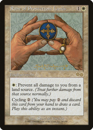 Rune of Protection: Lands [Urza's Saga] | Good Games Cannington