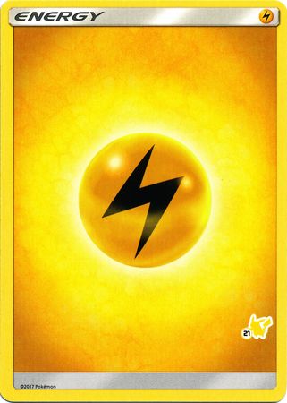 Lightning Energy (Pikachu Stamp #21) [Battle Academy 2020] | Good Games Cannington
