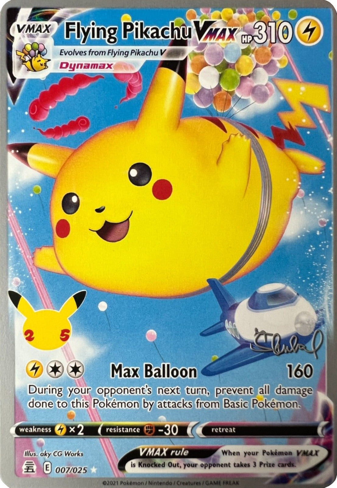 Flying Pikachu VMAX (007/025) (ADP - Ondrej Skubal) [World Championships 2022] | Good Games Cannington