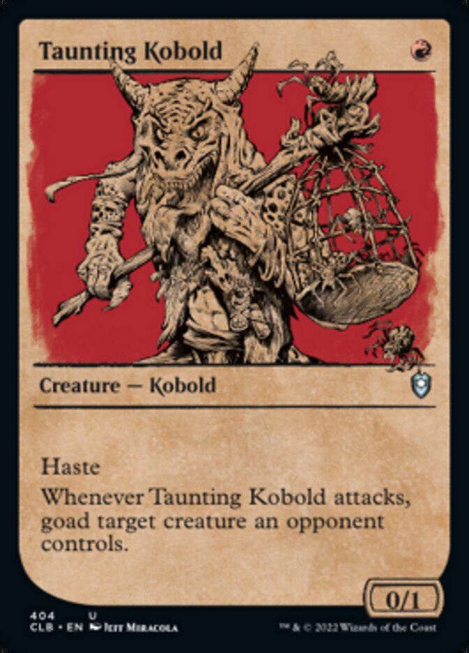 Taunting Kobold (Showcase) [Commander Legends: Battle for Baldur's Gate] | Good Games Cannington