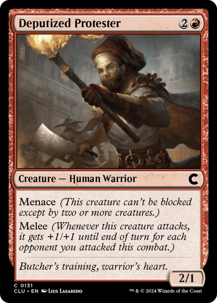 Deputized Protester [Ravnica: Clue Edition] | Good Games Cannington