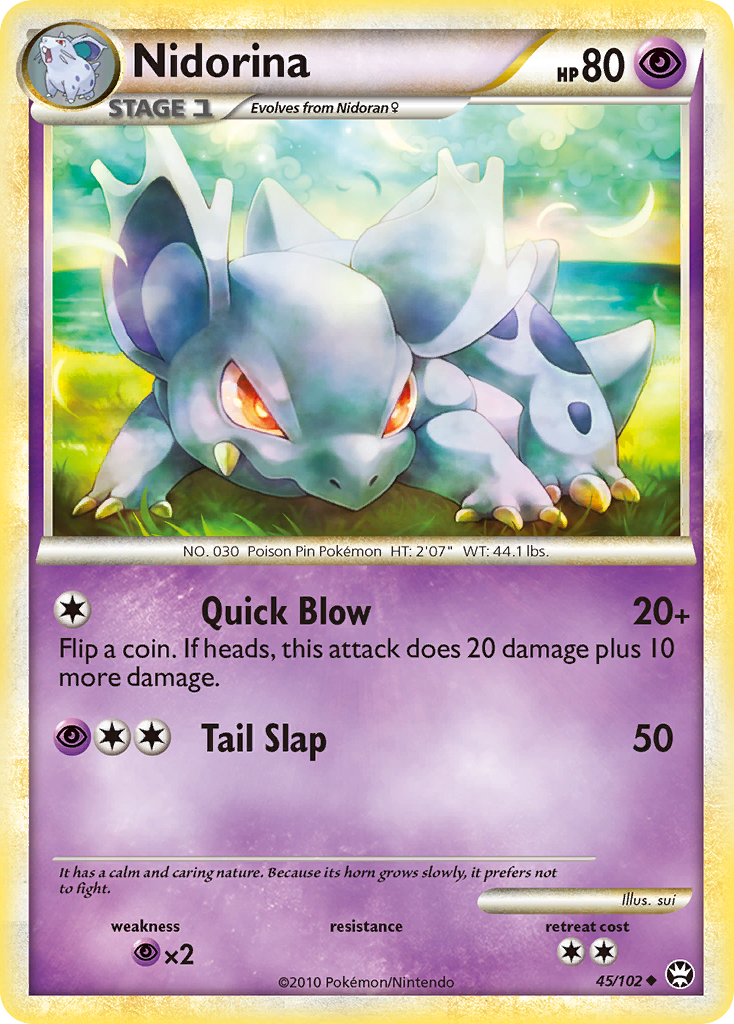 Nidorina (45/102) [HeartGold & SoulSilver: Triumphant] | Good Games Cannington
