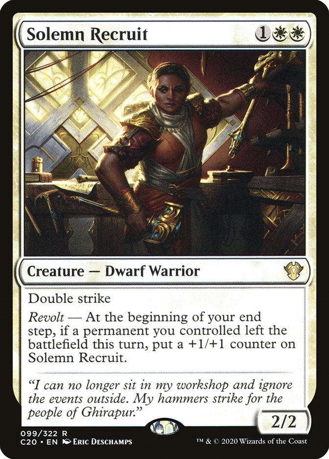 Solemn Recruit [Commander 2020] | Good Games Cannington