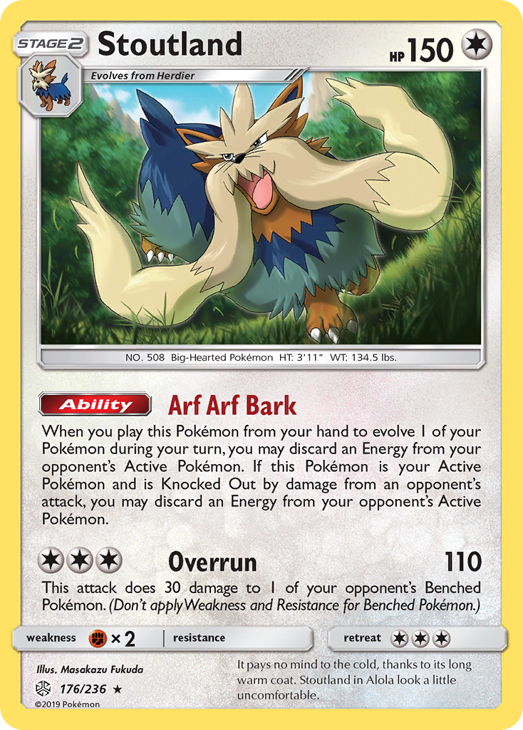 Stoutland (176/236) [Sun & Moon: Cosmic Eclipse] | Good Games Cannington