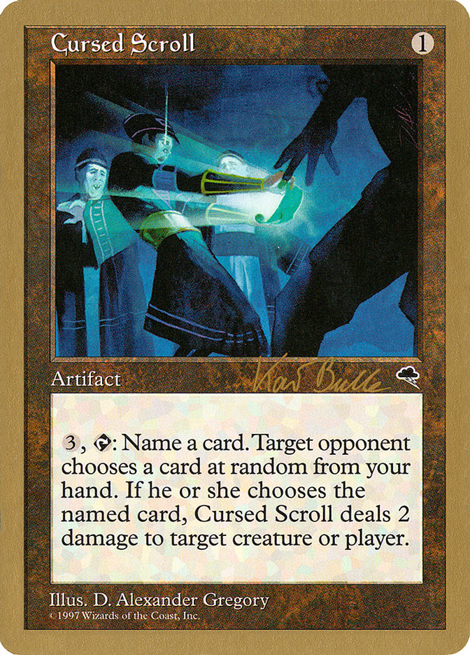 Cursed Scroll (Kai Budde) [World Championship Decks 1999] | Good Games Cannington