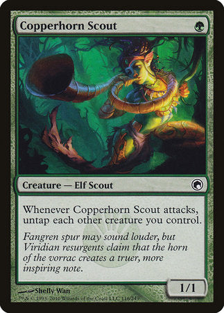 Copperhorn Scout [Scars of Mirrodin] | Good Games Cannington