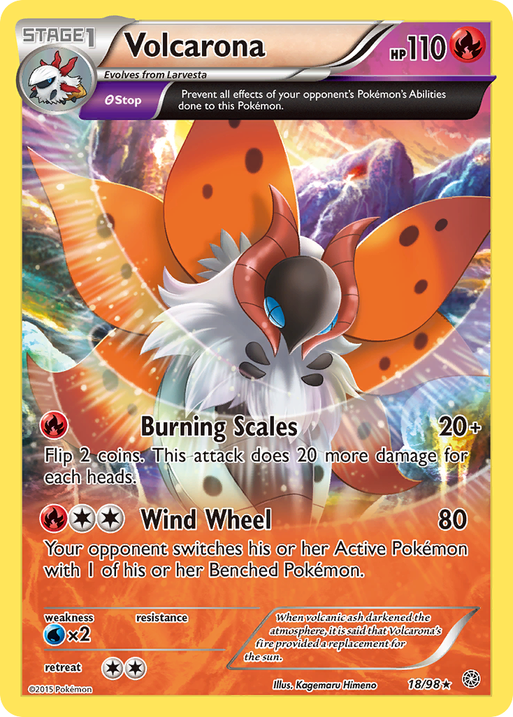 Volcarona (18/98) [XY: Ancient Origins] | Good Games Cannington