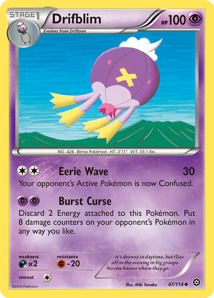 Drifblim (47/114) [XY: Steam Siege] | Good Games Cannington