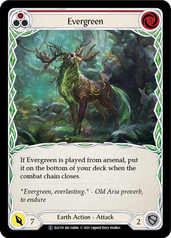 Evergreen (Red) [U-ELE119] Unlimited Rainbow Foil | Good Games Cannington